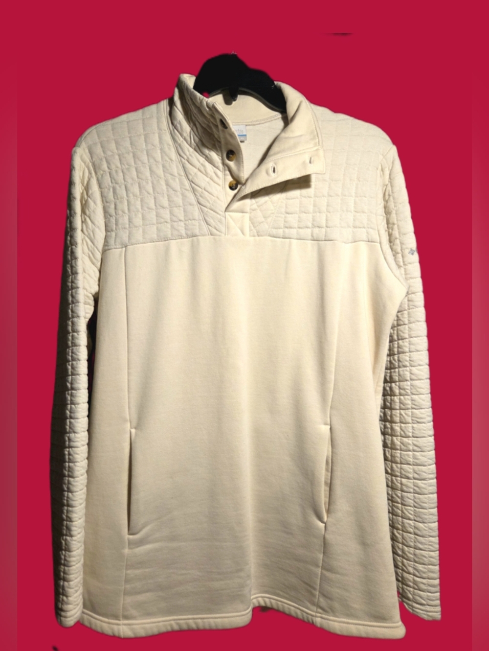 Columbia Women's Sunday Summit Tunic Size XL Cream Pullover Quilted